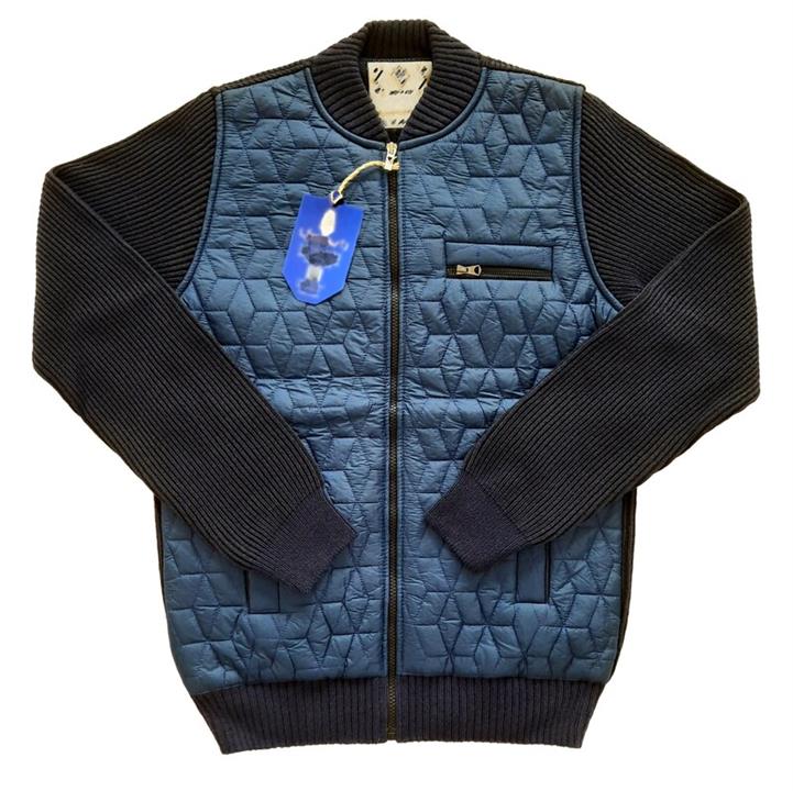 کاپشن  شیک و با کیفیت زیپ دار کشی سرمه ای مردانه برند معتبر ایرانی اورجینال لارج